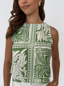 ALLANAH TOP - GREEN
