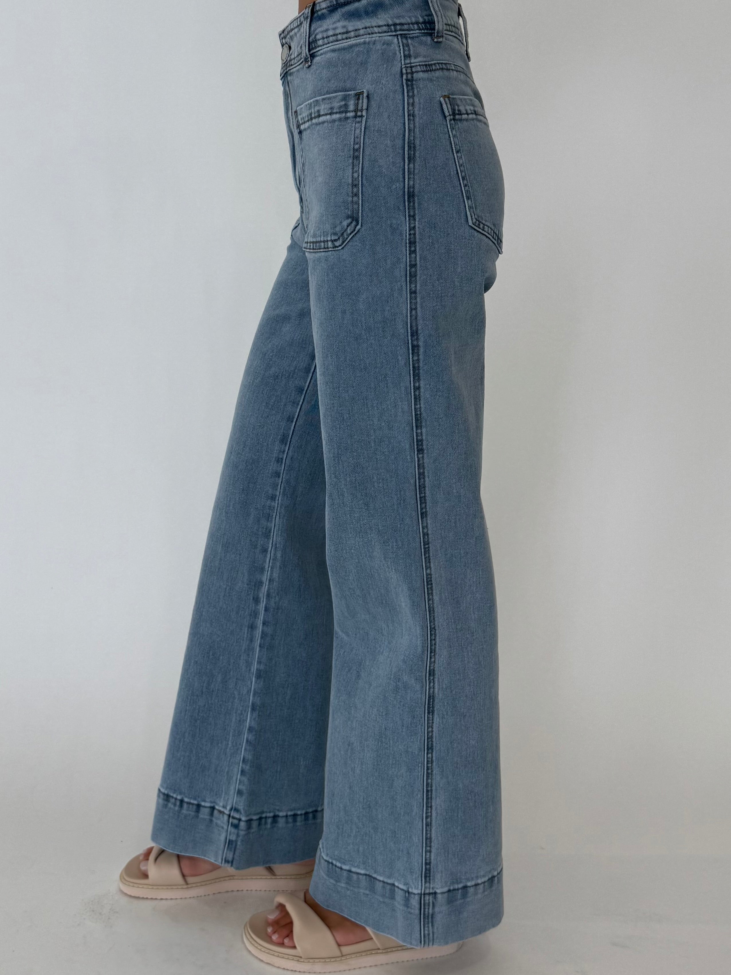 VISION DENIM JEANS - Light Blue