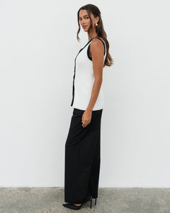 ELSIE KNIT TOP - White
