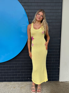 LUMA KNIT DRESS - Lemon