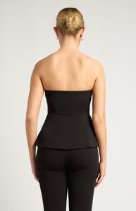 VIVIAN STRAPLESS TOP - Black