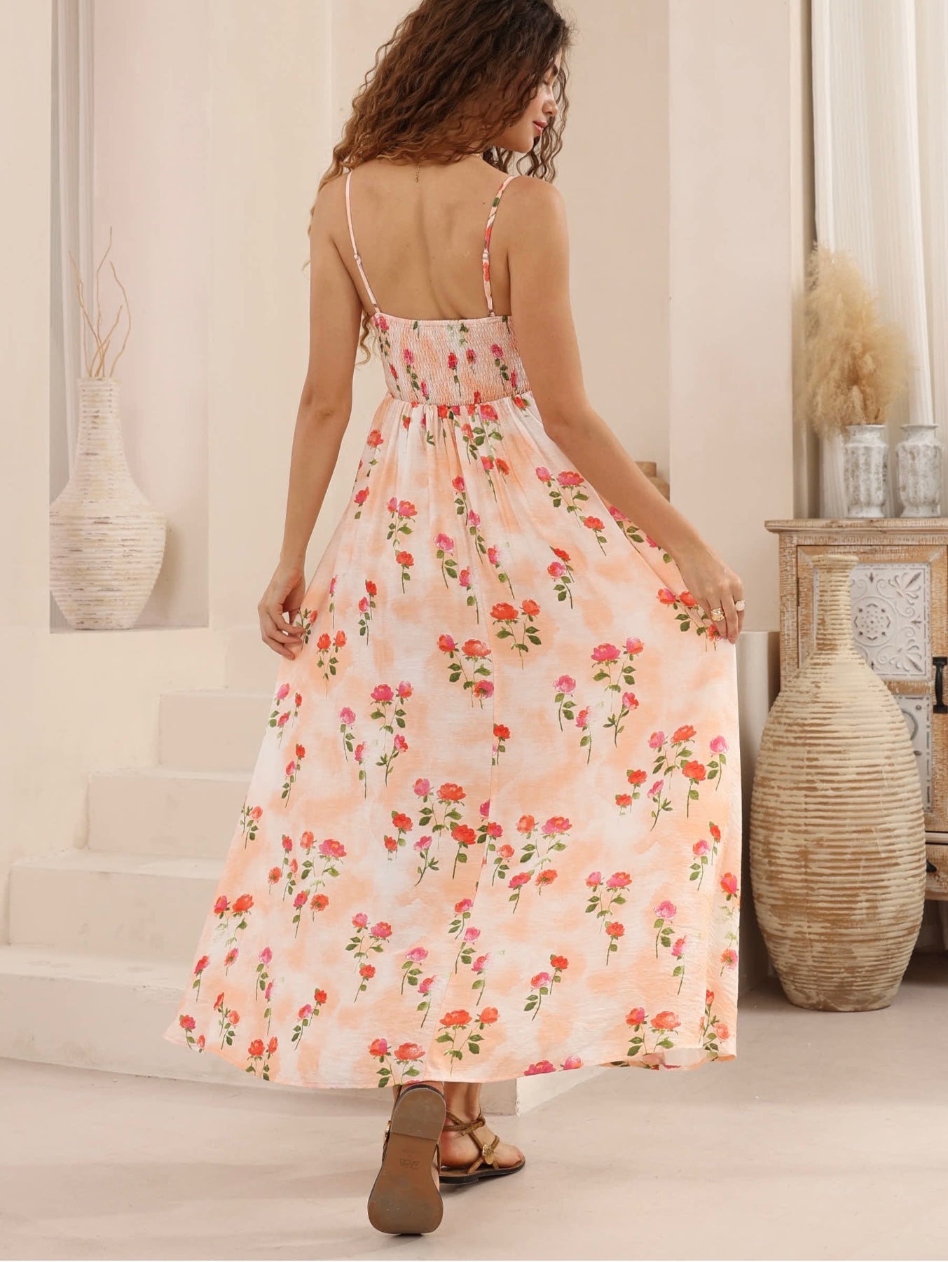 TONI DRESS - Pink Floral