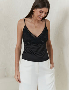 SILVA CAMISOLE TOP - Black