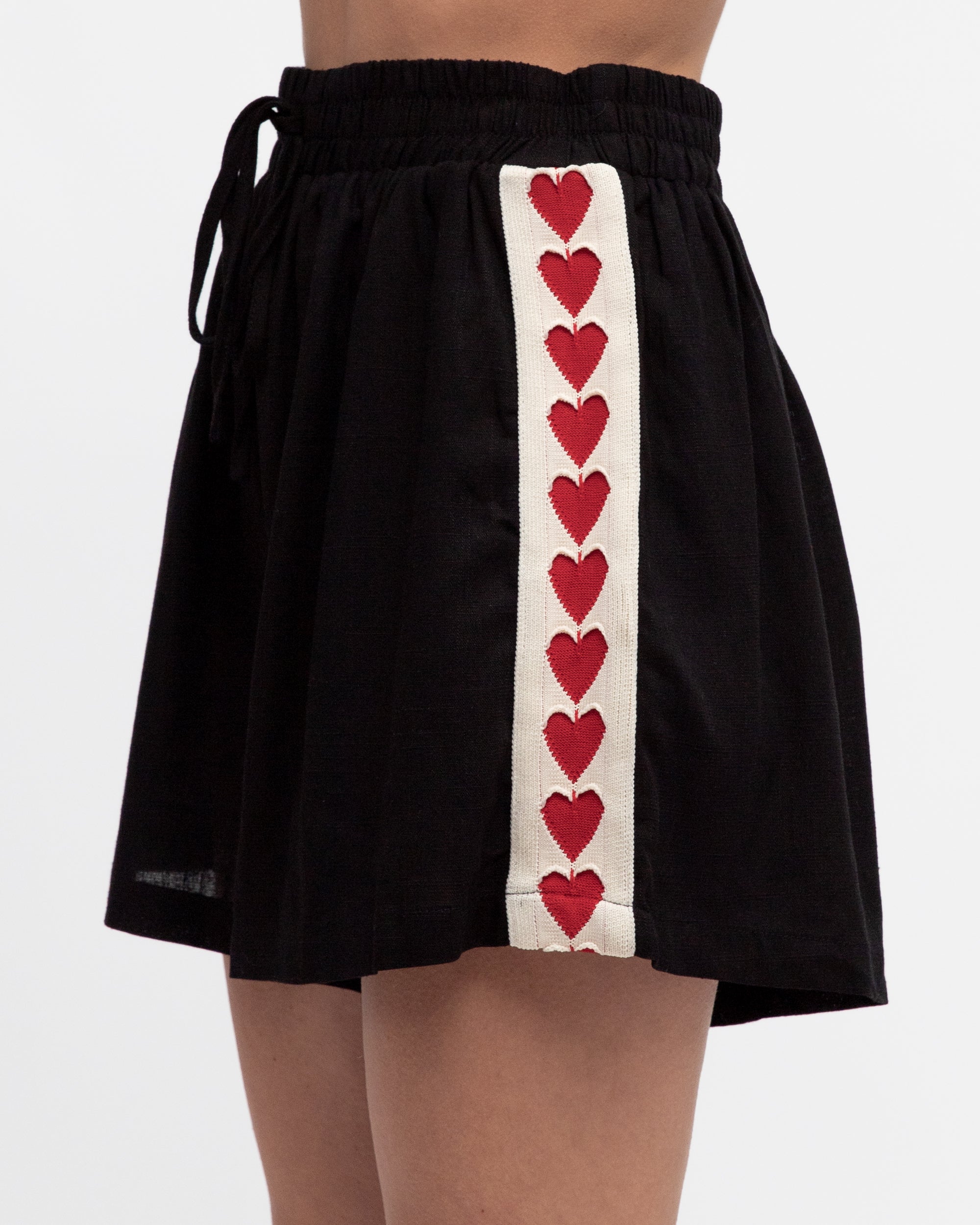 LIV HEART SHORTS - Black