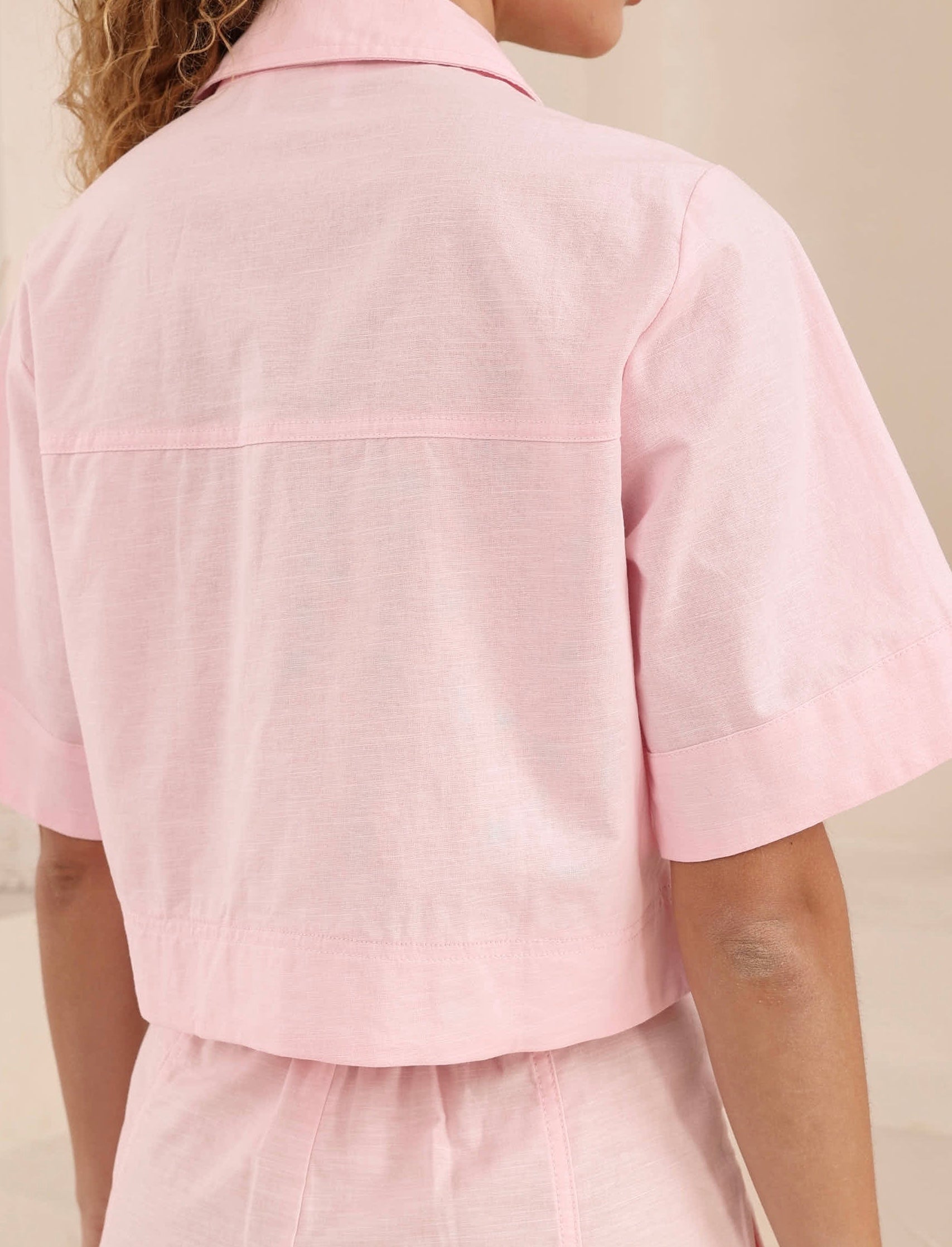 COCO SHIRT JACKET - Pink