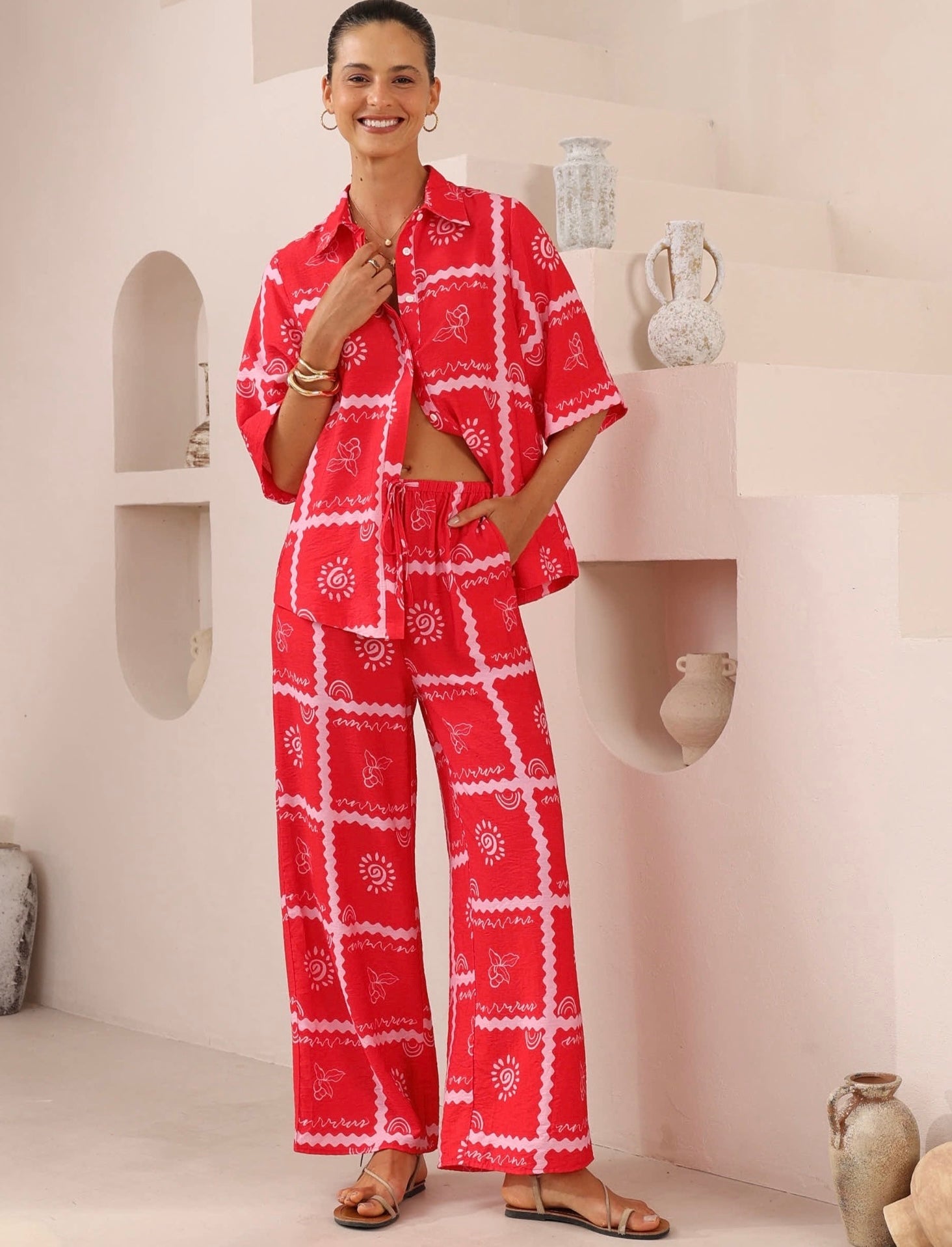 SOLSTICE SHIRT - Red