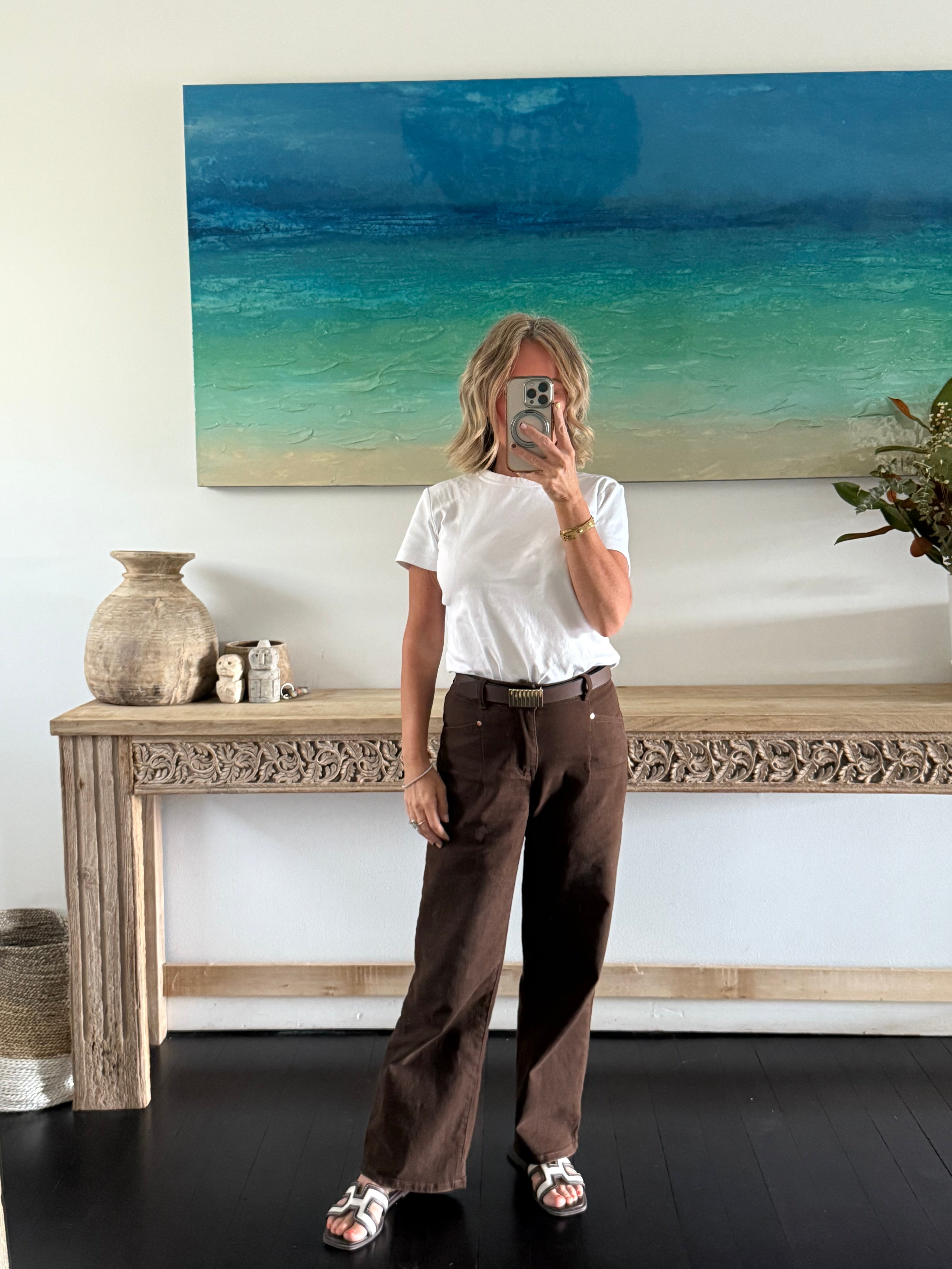 EAST COAST JEANS PETITE - Chocolate