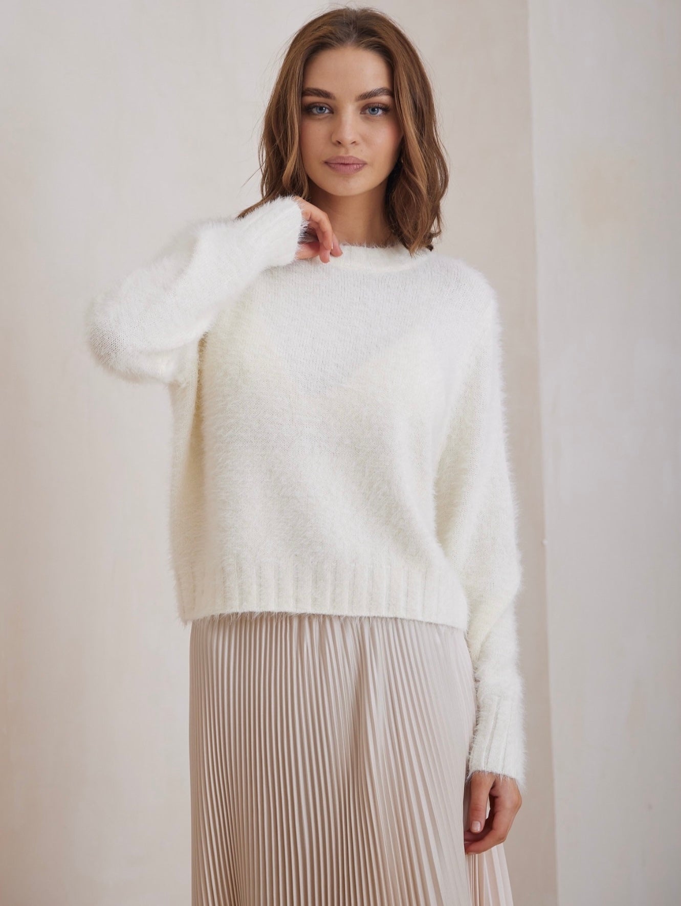 TORY JUMPER - Winter white