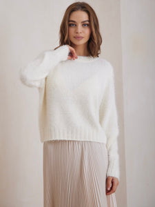 TORY JUMPER - Winter white