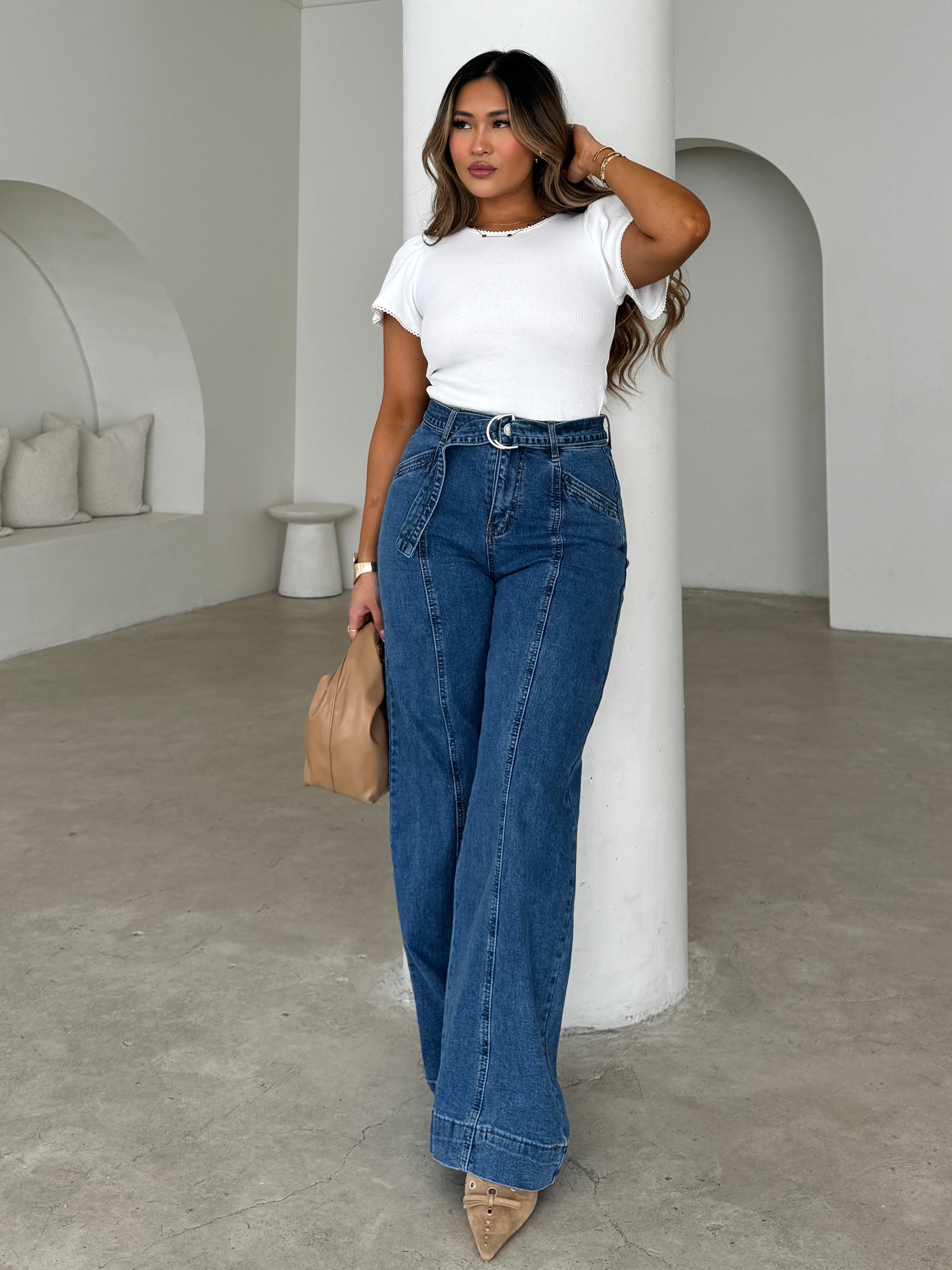 FRANKIE DEMIM JEANS - Blue