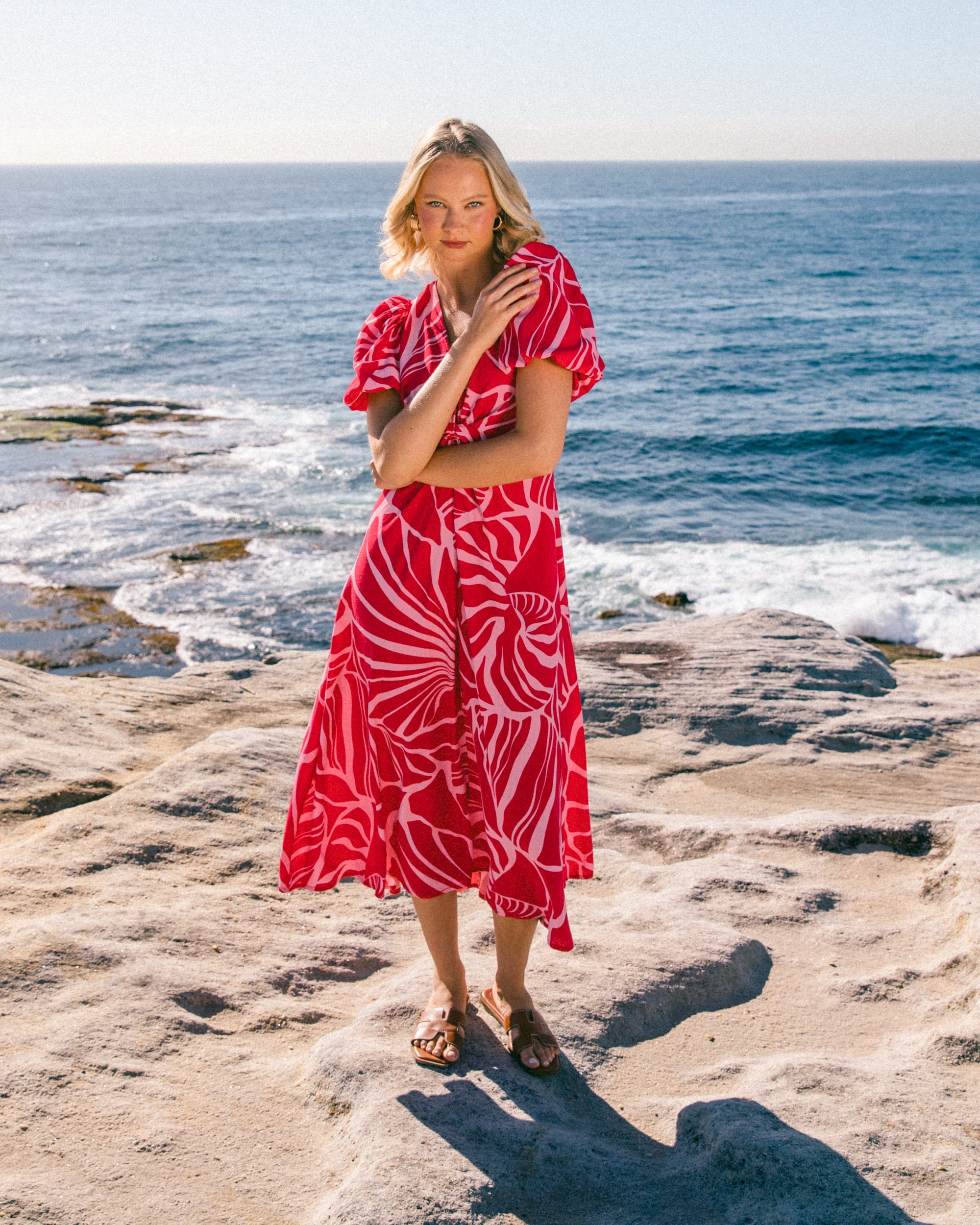 NATALIA DRESS - Red/pink