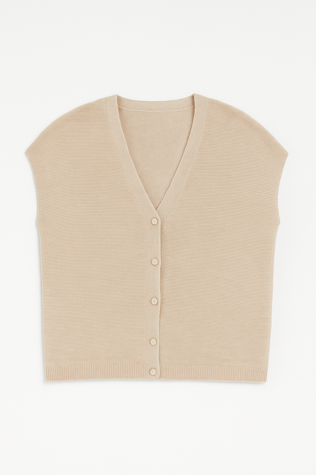 LUNETA COTTON TOP - Natural Beige
