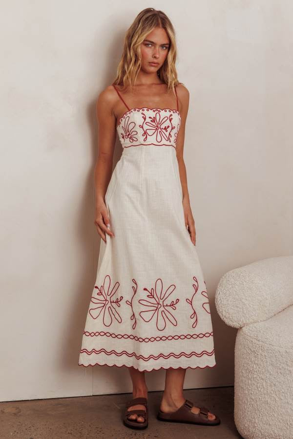 AZORA MAXI DRESS - Red