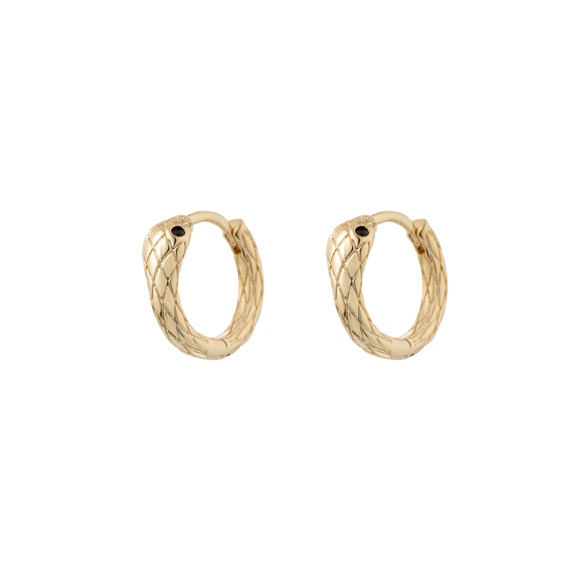 SERPENTINE HOOPS - Gold