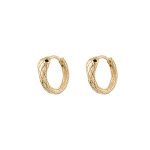 SERPENTINE HOOPS - Gold