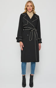 VIKTORIA TRENCH COAT - Black