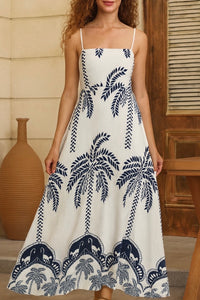 TONI DRESS - Ivory and Navy