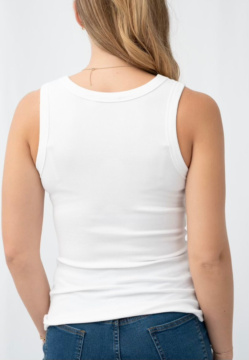 HARPER TANK - White