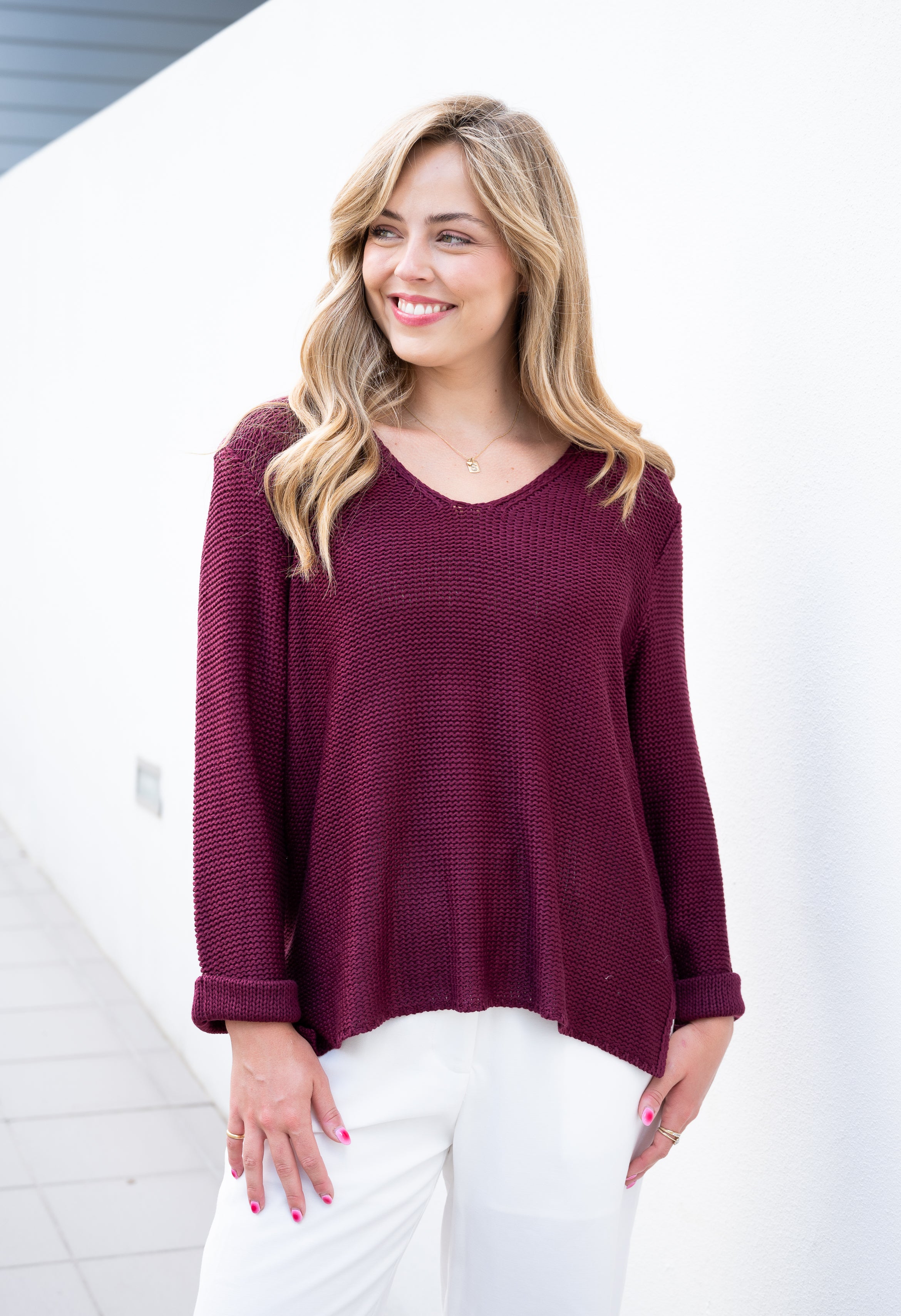 FRANKI KNIT COTTON JUMPER