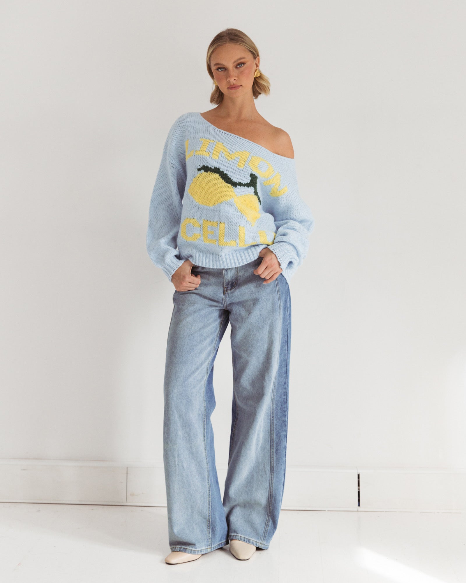 LIMONCELLO KNIT JUMPER- Blue