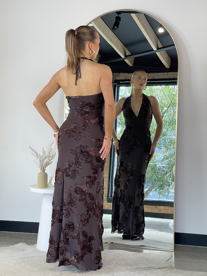 DAHLIA DRESS - Chocolate