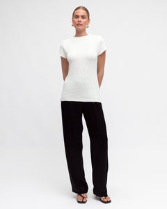 ELIZABETH KNIT TOP - White