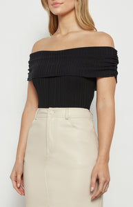 MONACO KNIT BODYSUIT - Black