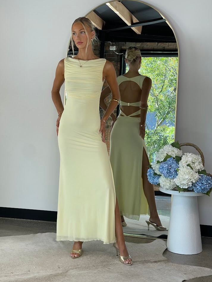 WISTERIA DRESS - Mellow yellow