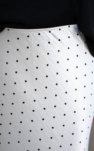 REMI SILKY SKIRT - Polka Dot