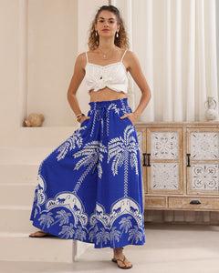 BRIANA PANTS - Tropical Blue