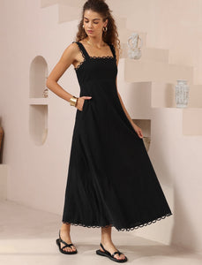 ISLA MAXI DRESS - Black