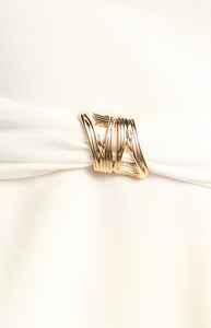 VIVIAN STRAPLESS TOP - White