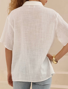 ESSE COTTON SHIRT - White