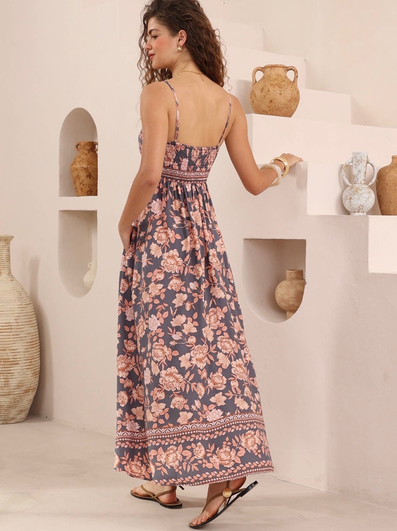 TONI DRESS - Apricot