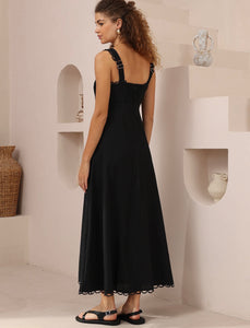 ISLA MAXI DRESS - Black