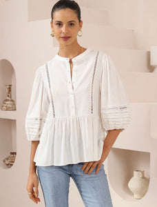 PALM COVE TOP - White