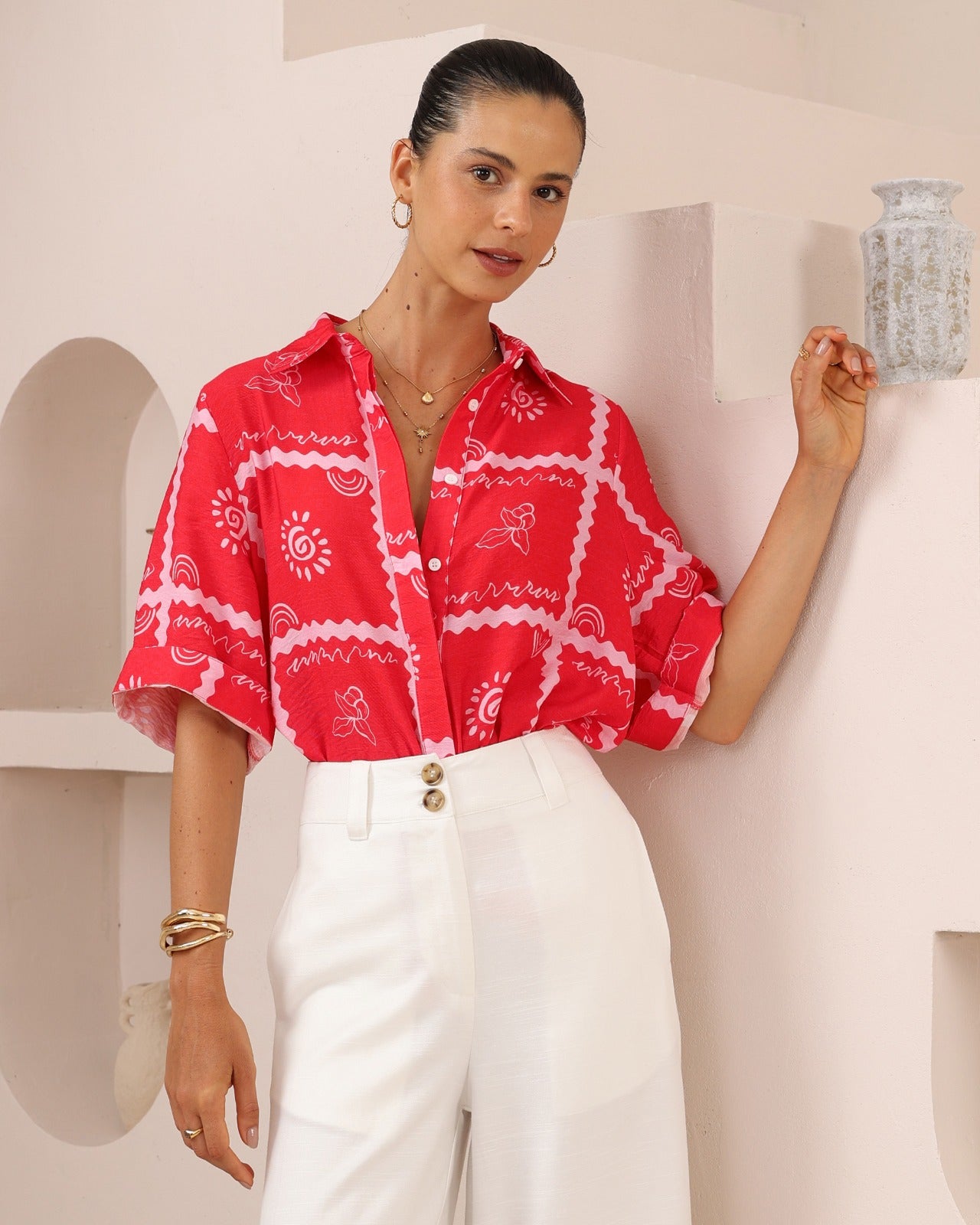 SOLSTICE SHIRT - Red