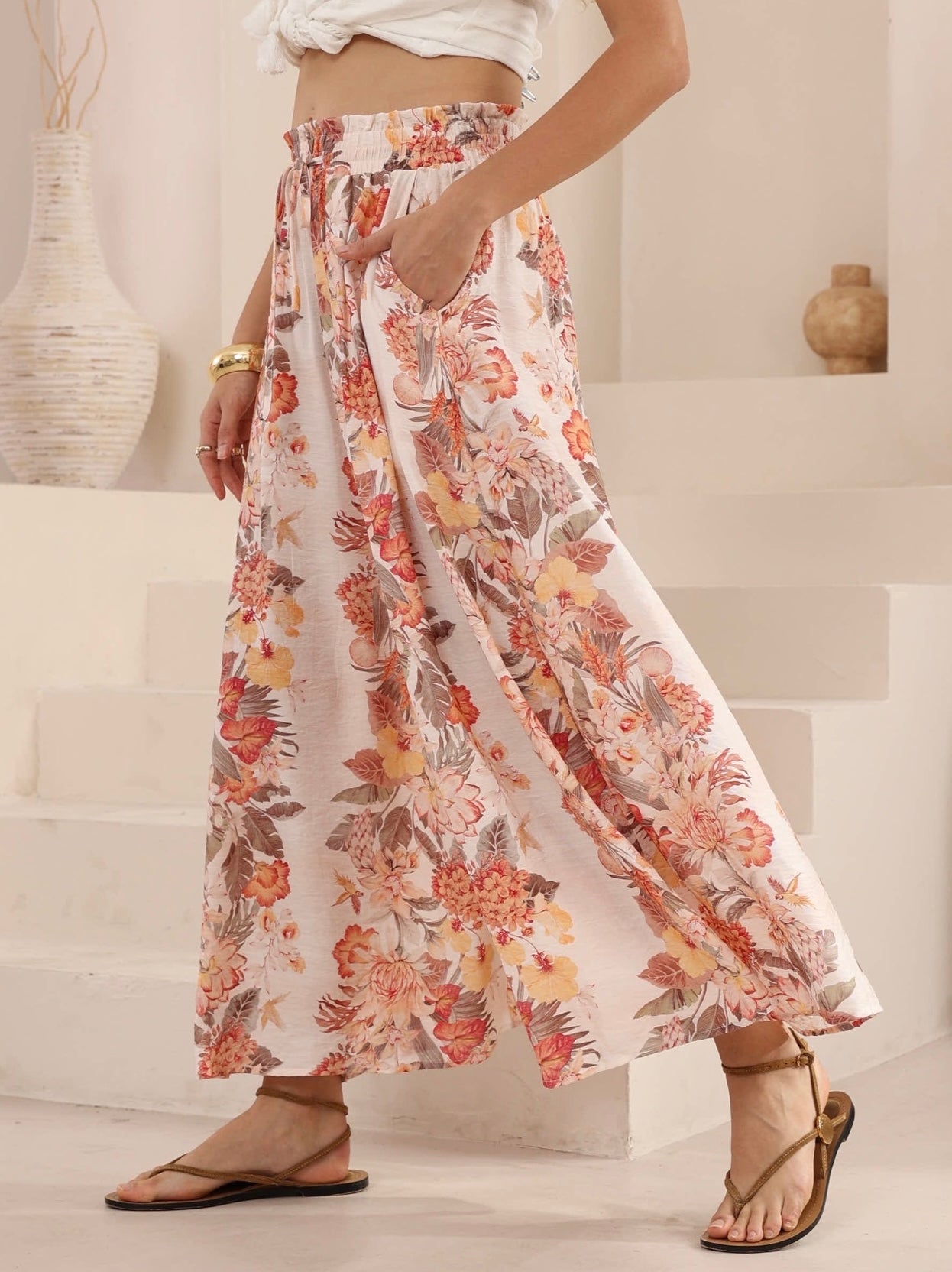 BRIANA PANTS - Peach