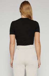 ELLISON JERSEY TOP - Black