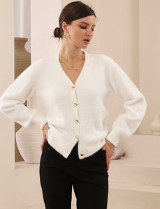 ESSIE CARDIGAN - White
