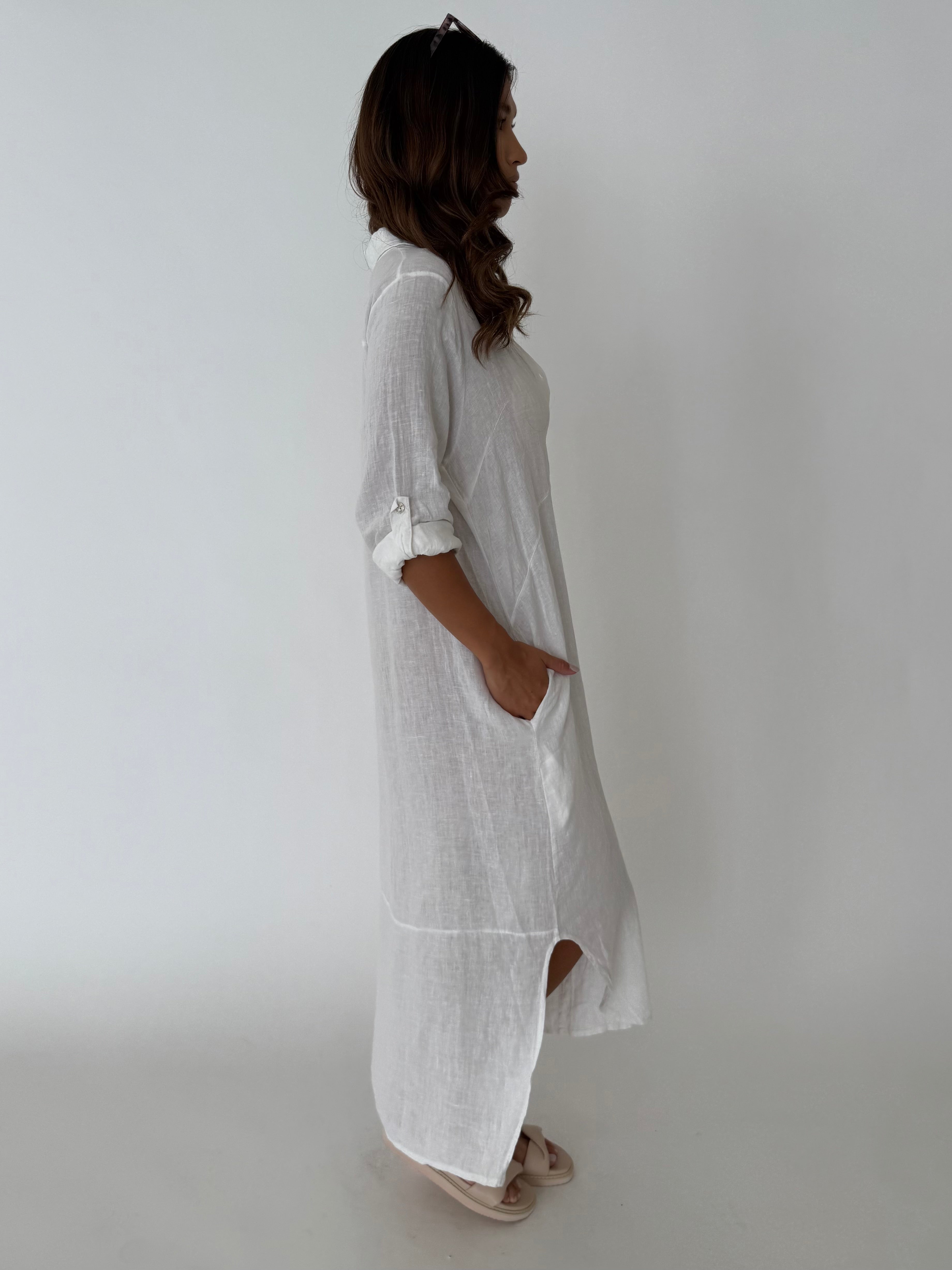 MELANIE LINEN DRESS
