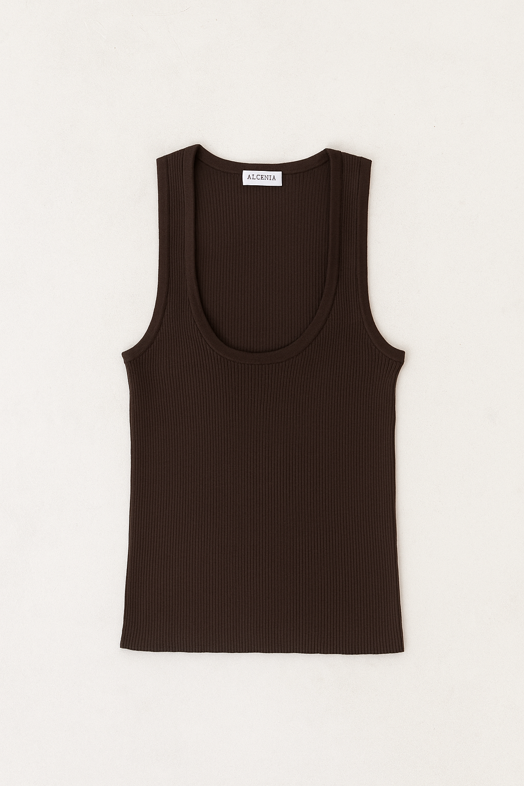 YVETTE KNIT TANK - Chocolate