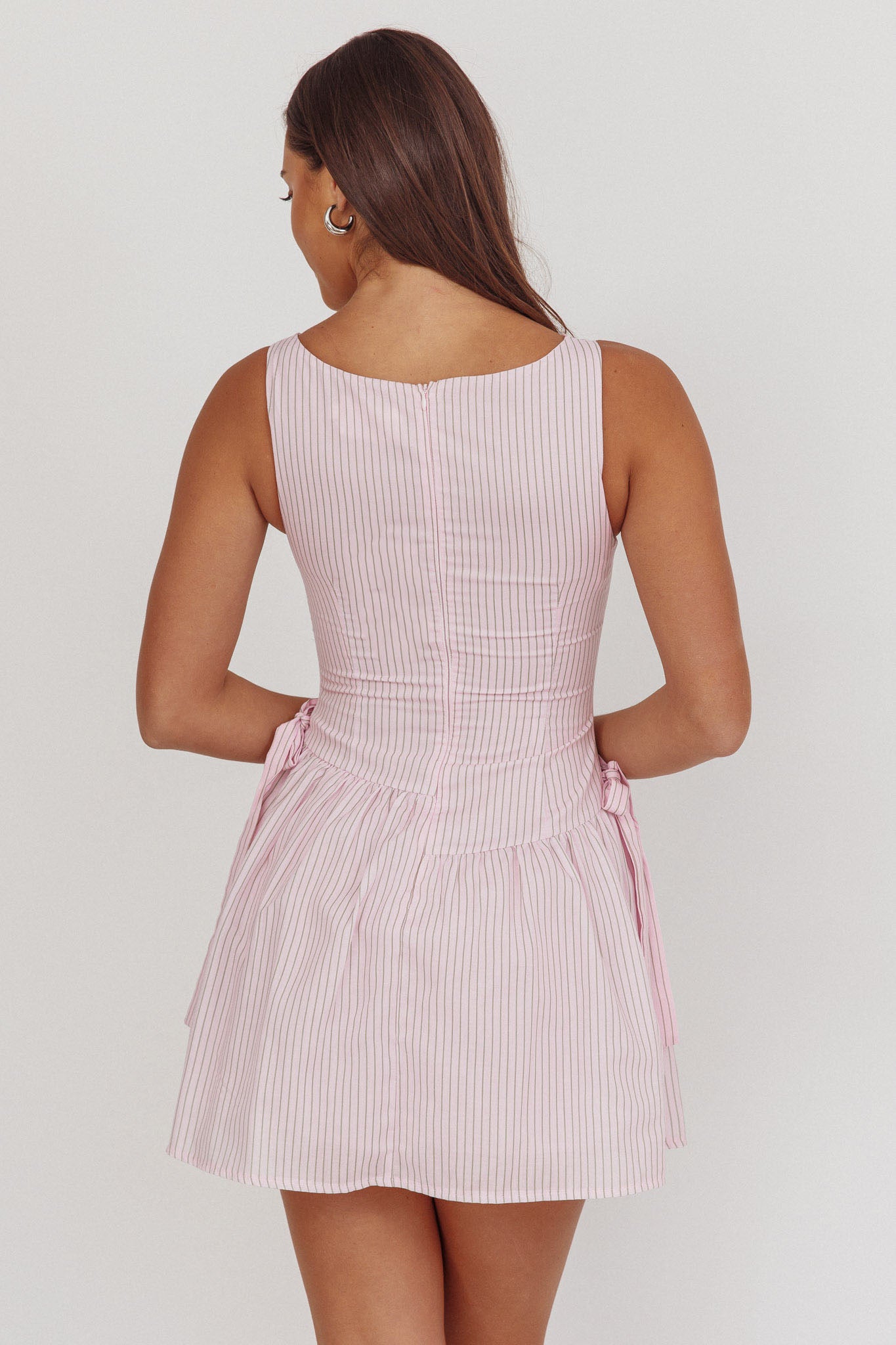DELAYLA DRESS - Pink stripe