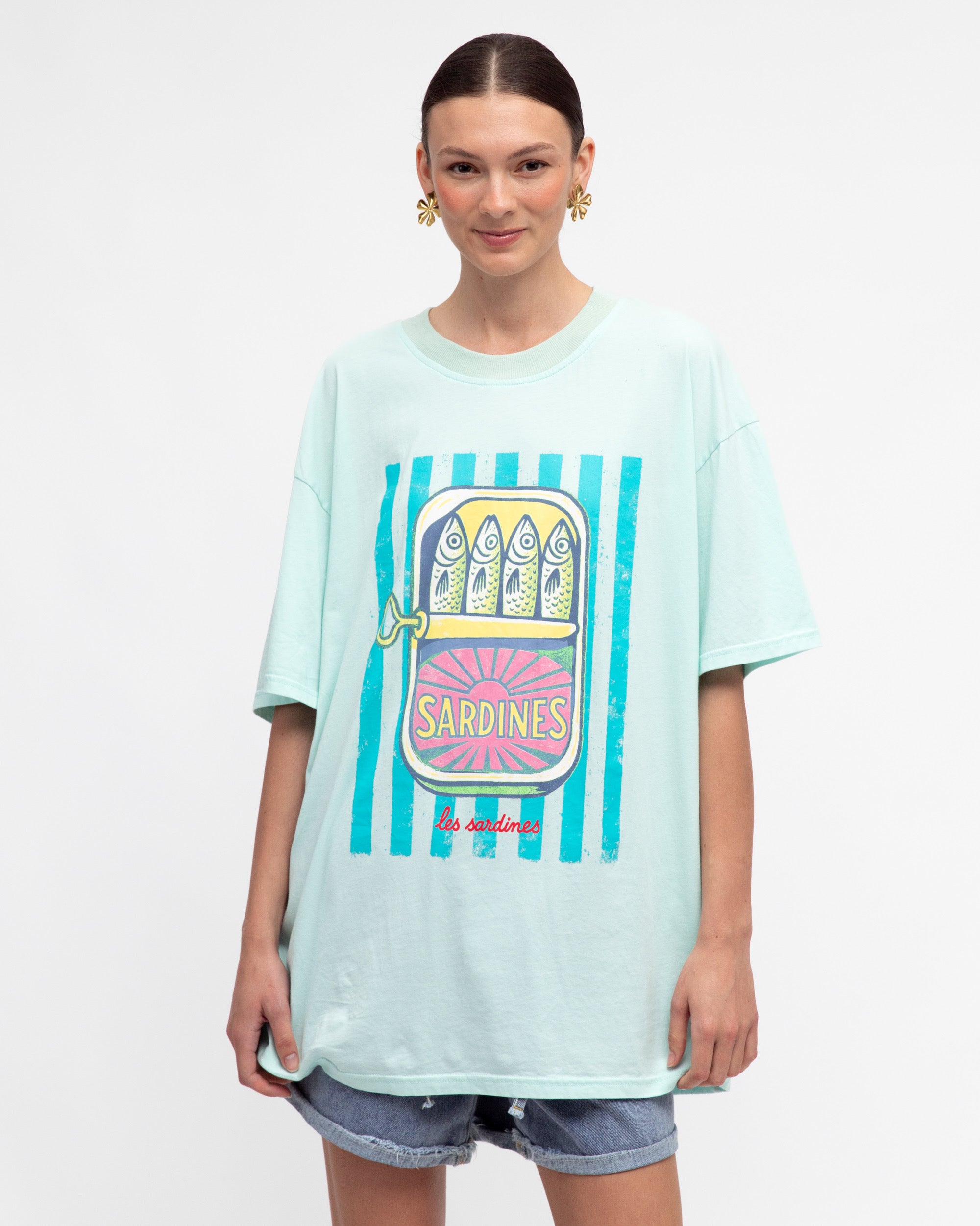 SHORESIDE TEE - TURQUOISE
