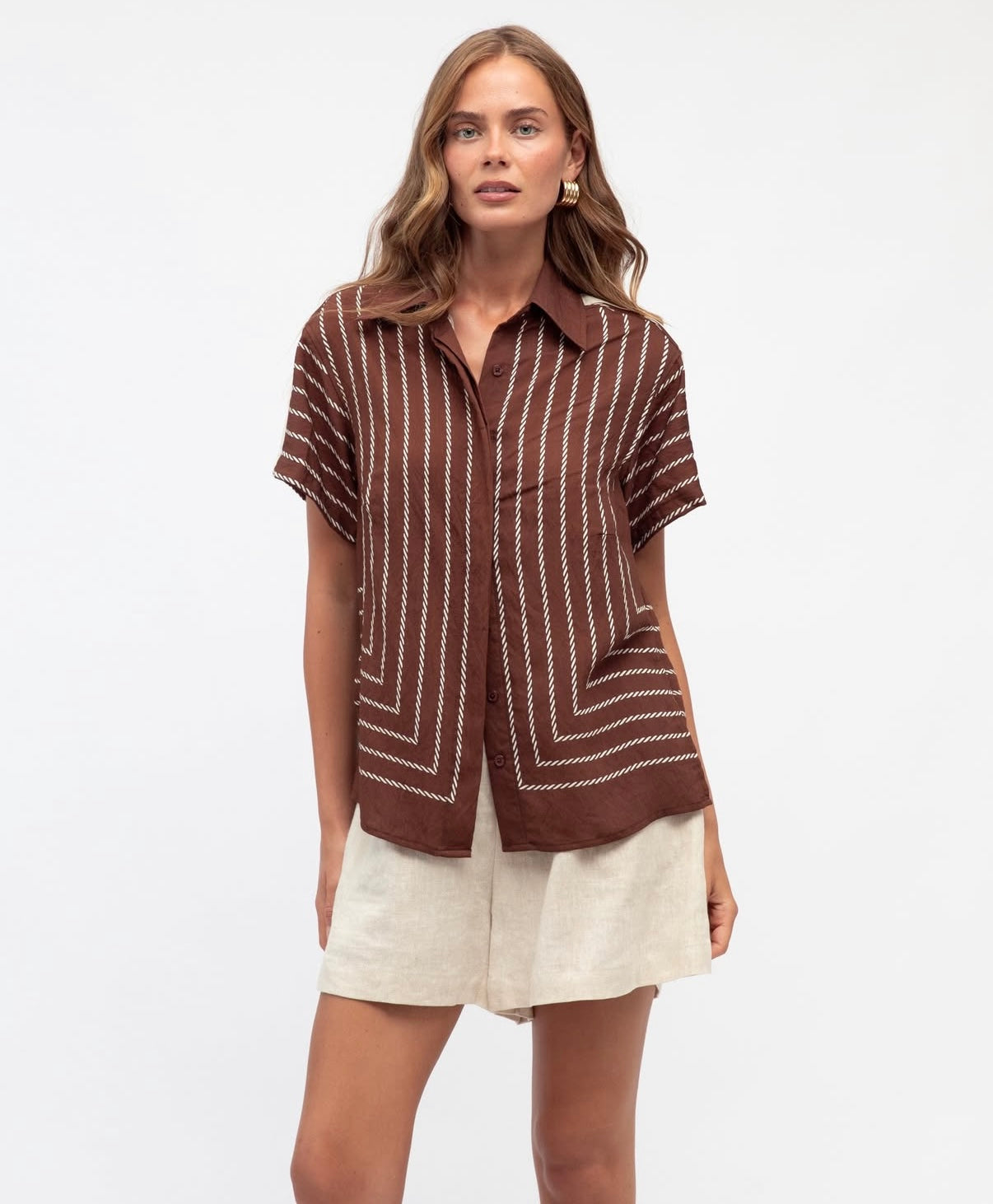 LUCIA SHIRT - Chocolate