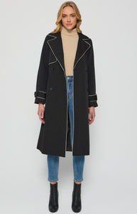 VIKTORIA TRENCH COAT - Black