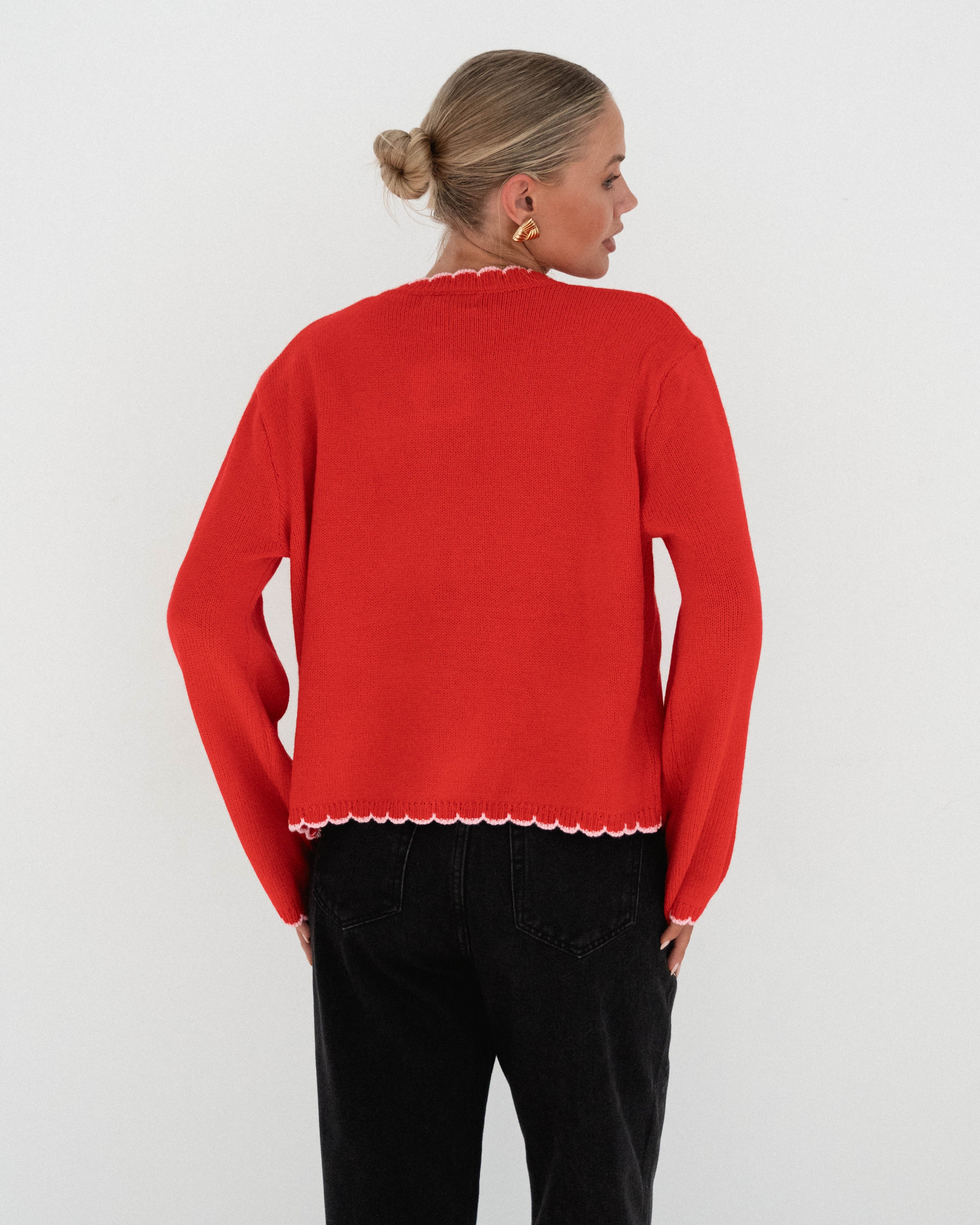 GABRIELE CARDIGAN - Red