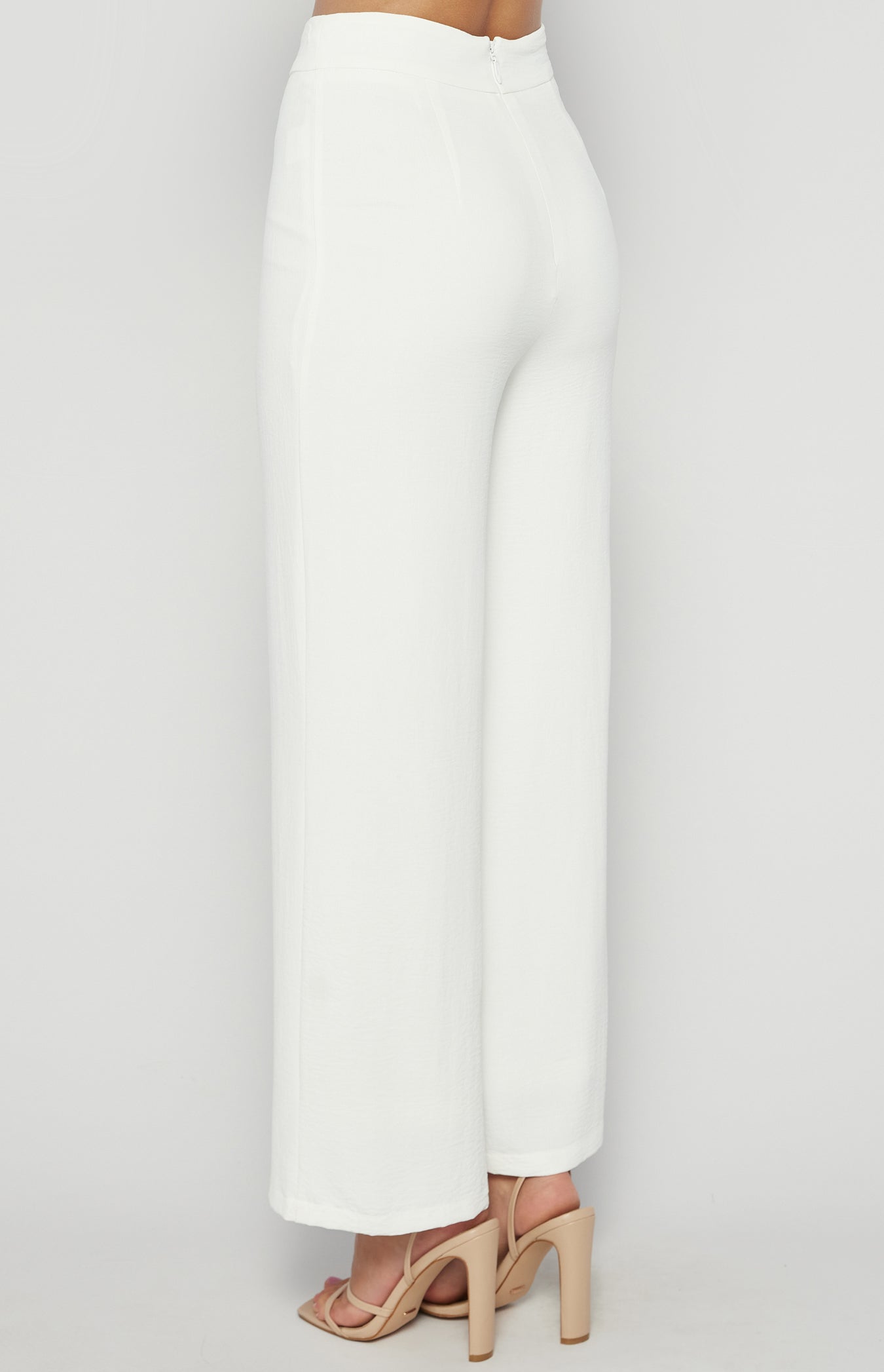 MILEY WIDE LEG PANTS - White