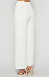 MILEY WIDE LEG PANTS - White