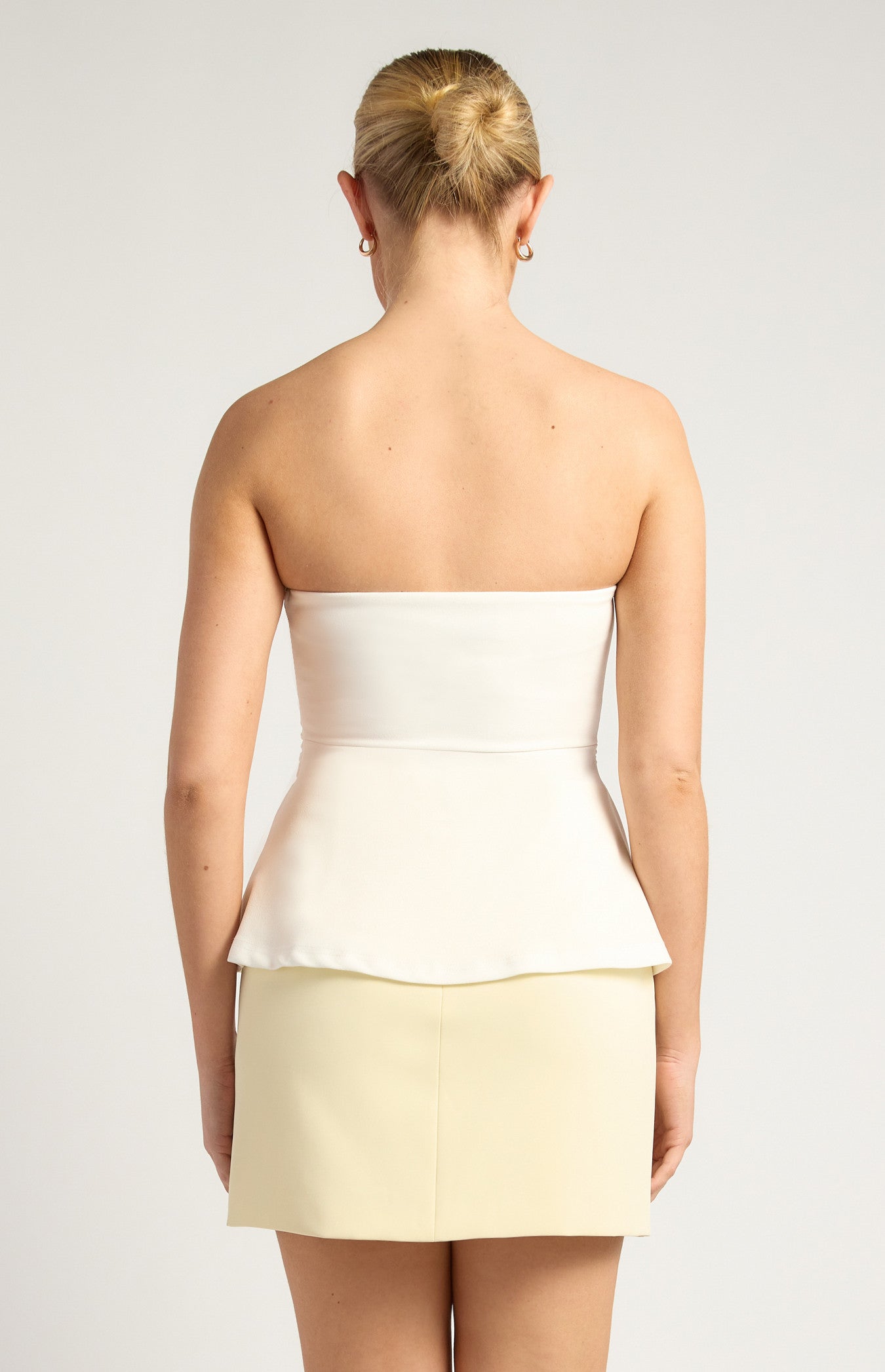 VIVIAN STRAPLESS TOP - White